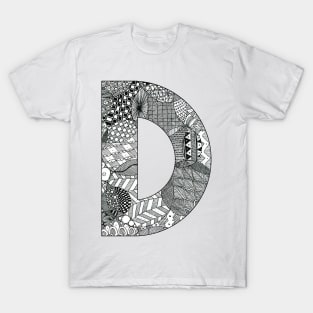 Zentangle D T-Shirt